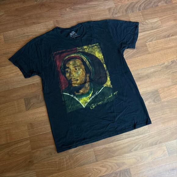 Black Bob Marley Graphic T-Shirt - Picture 3 of 8